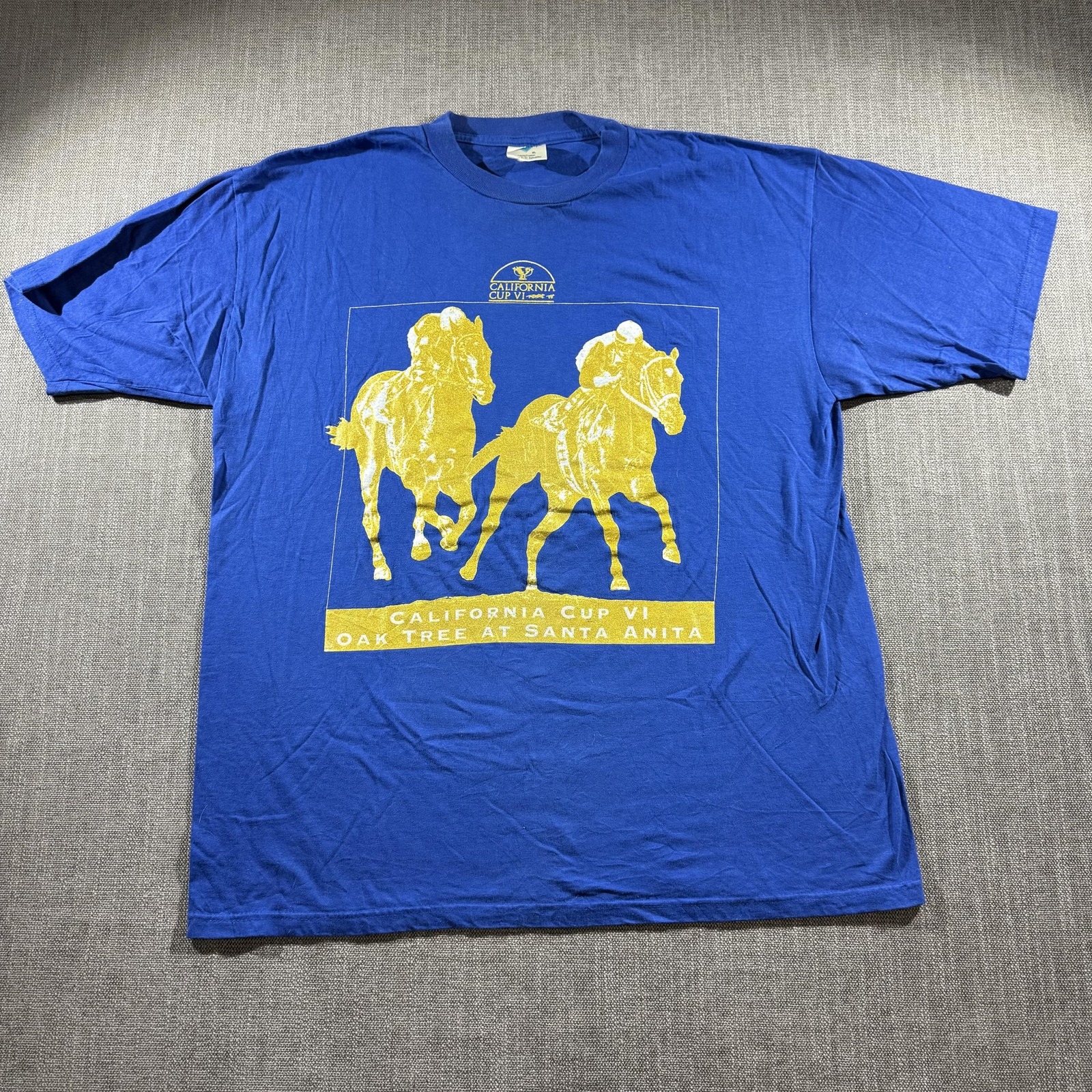 Vintage California Cup Vi Shirt Mens Extra Large Horse Racing Santa Anita 90s